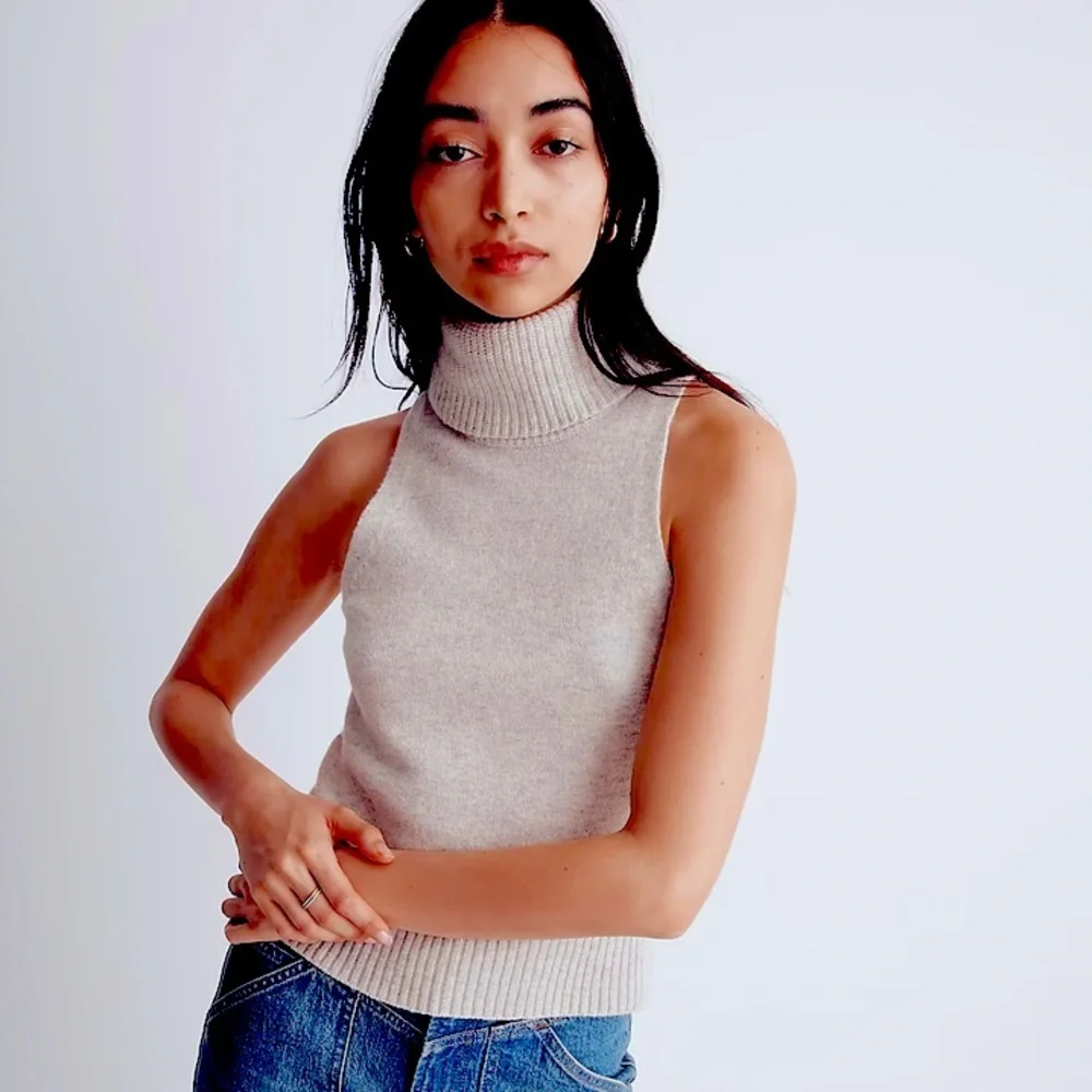 NWT Madewell Hallowell Turtleneck Sweater Tank - Picture 4 of 6